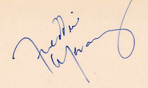 Freddie Mercury signature