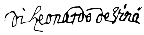 Leonardo da Vinci signature