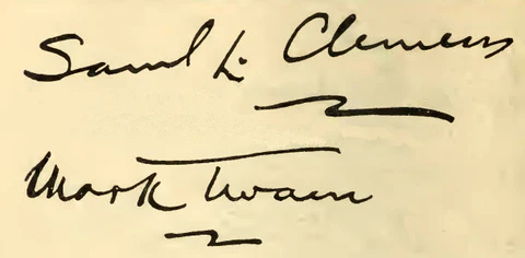 Mark Twain signature