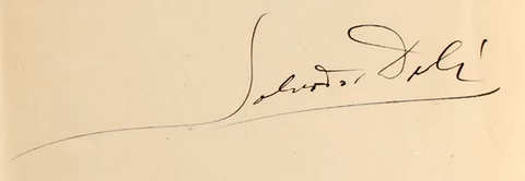 Salvador Dalí signature