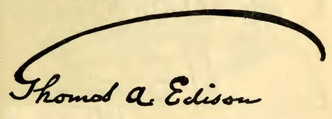 Thomas Edison signature